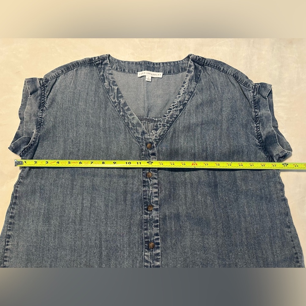 Denim Button-Up Top - Picture 7 of 7